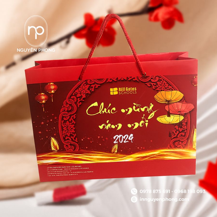 In túi giấy đựng quà tết tại TPHCM giá rẻ